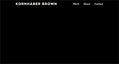 Desktop Screenshot of kornhaberbrown.com